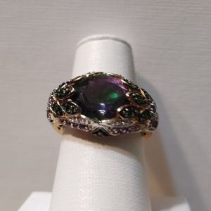 Mystic Topaz Sterling Silver Ring
